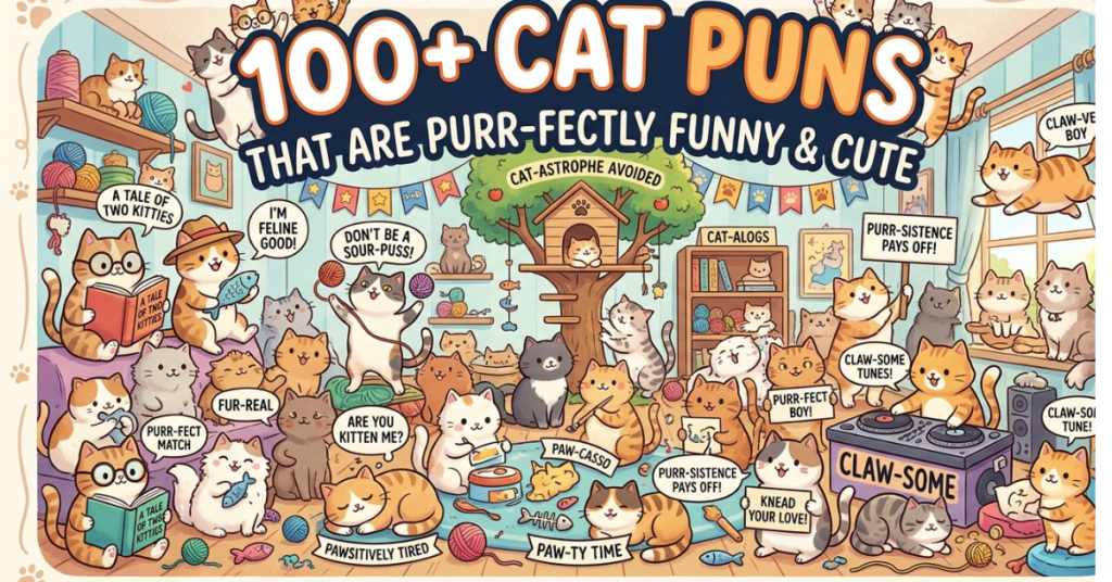 Cat Puns That Are Purr-fectly Funny & Cute