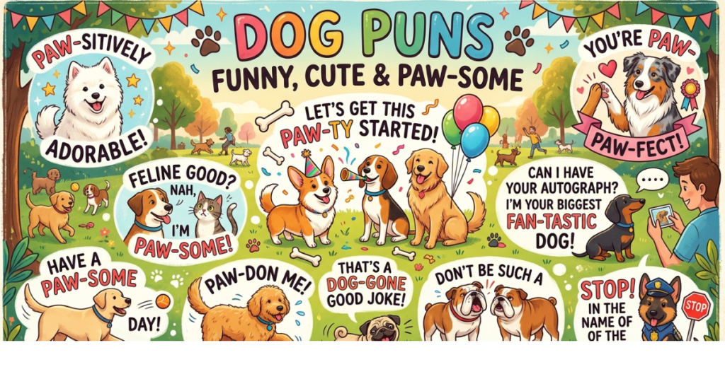 Dog Puns That Are Funny, Cute & Paw-some
