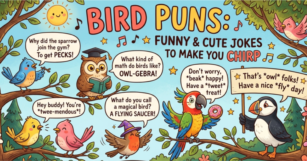 Bird Puns: Funny & Cute Jokes to Make You Chirp