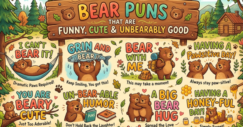 Bear Puns That Are Funny, Cute & Unbearably Good