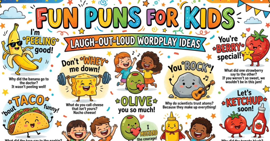 Fun Puns for Kids: Laugh-Out-Loud Wordplay Ideas