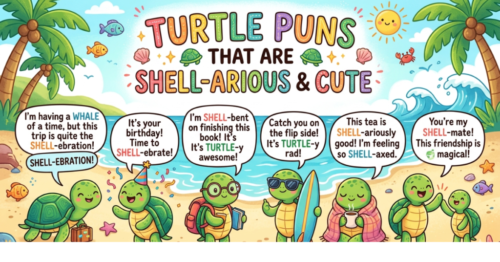 Turtle Puns That Are Shell-arious & Cute