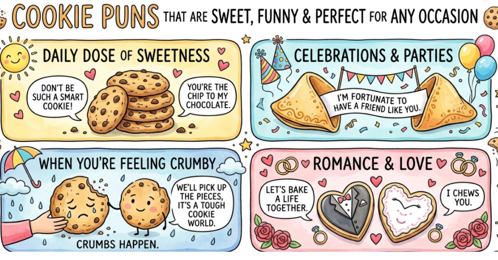 Cookie Puns That Are Sweet, Funny & Perfect for Any Occasion
