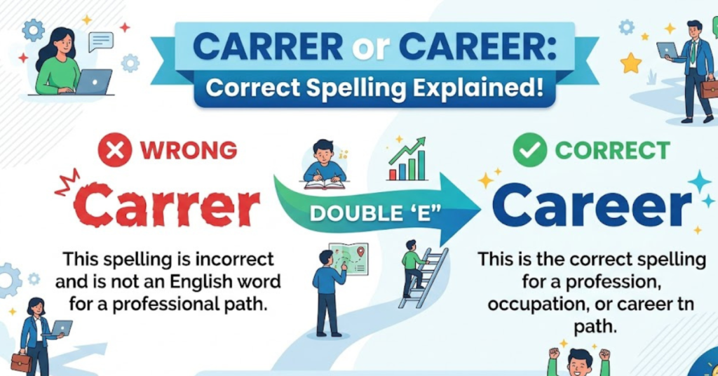Carrer or Career Correct Spelling Explained