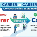 Carrer or Career Correct Spelling Explained
