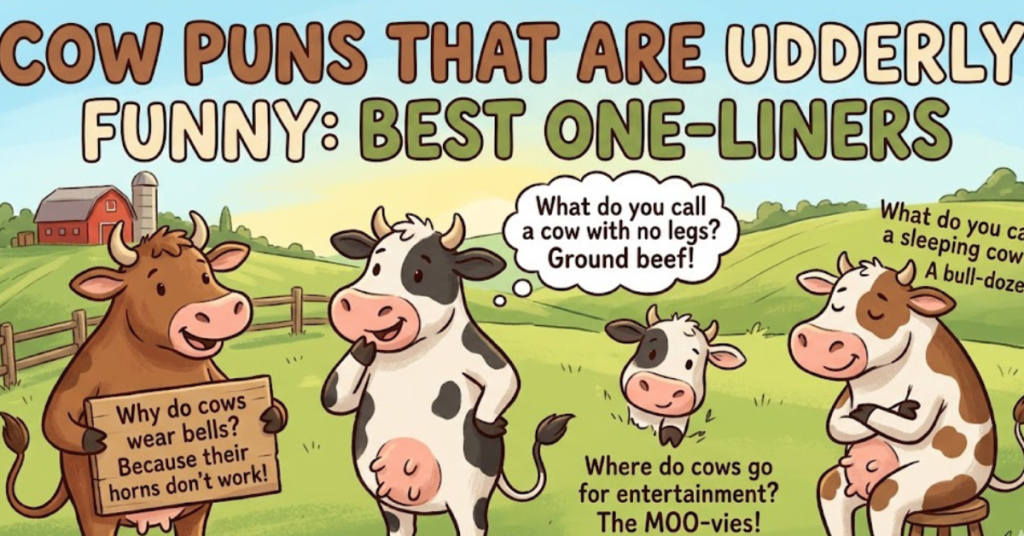 Cow Puns That Are Udderly Funny: Best One-Liners