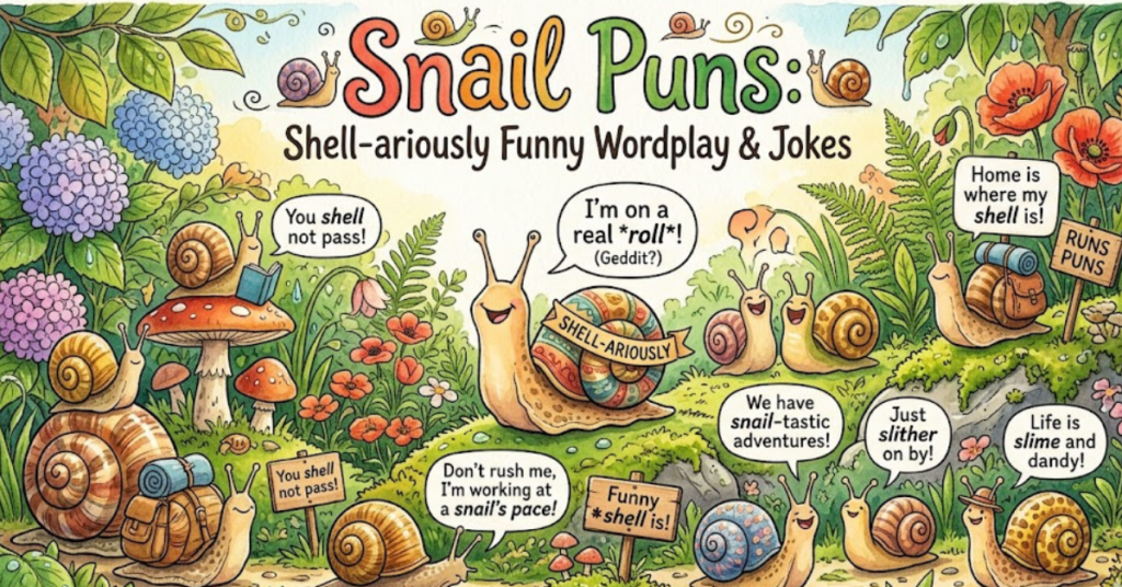 Snail Puns: Shell-ariously Funny Wordplay & Jokes