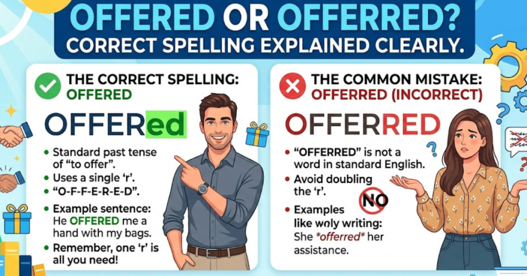 Offered or Offerred: Correct Spelling Explained Clearly