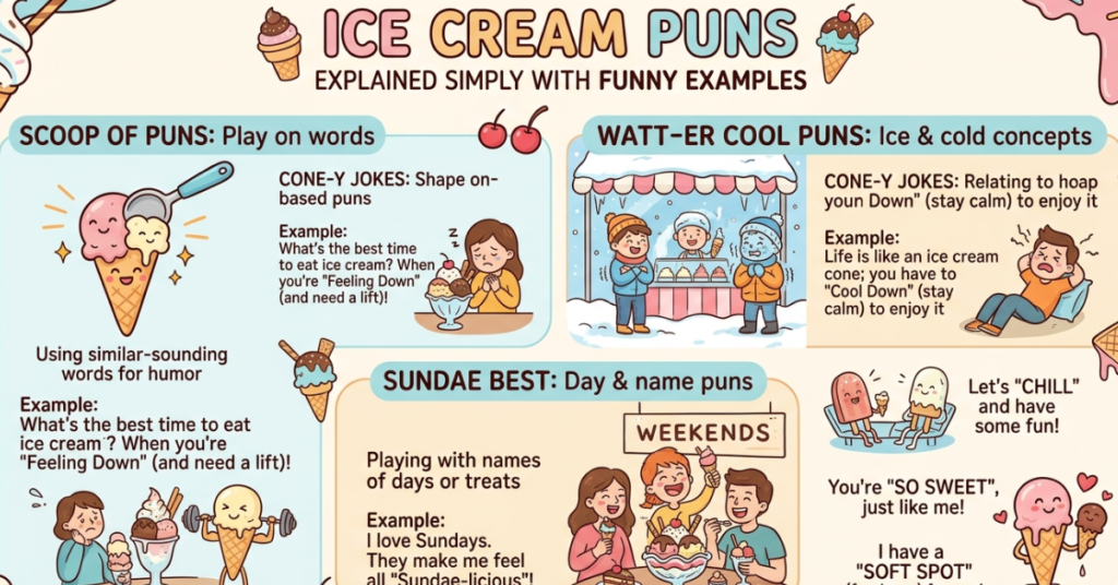 Ice Cream Puns Explained Simply With Funny Examples