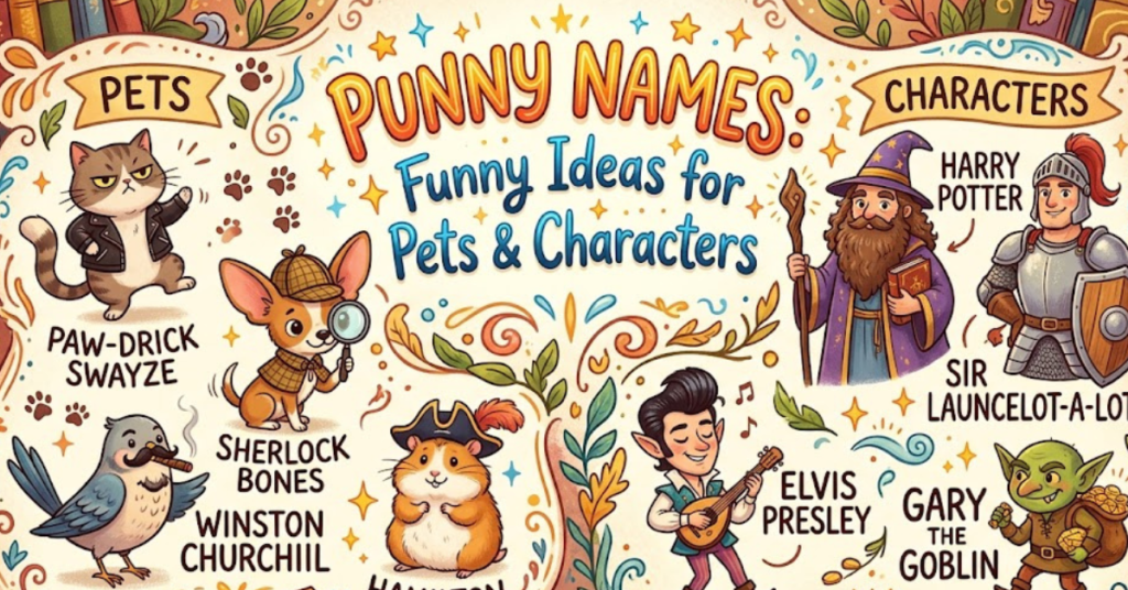 Punny Names: Funny Ideas for Pets & Characters