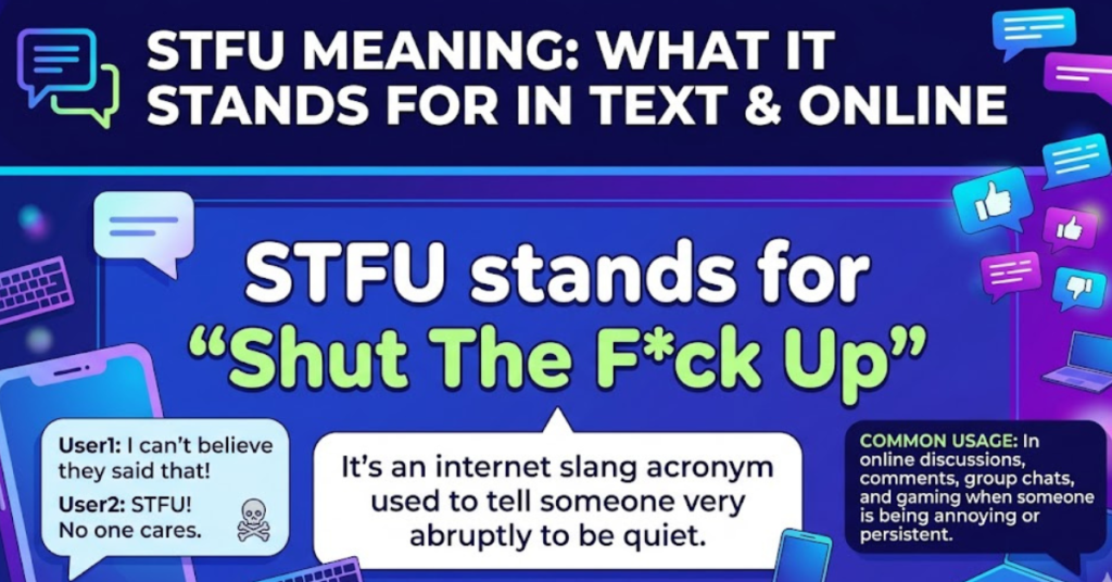 STFU Meaning: What It Stands for in Text & Online