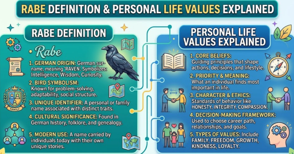 Rabe Definition & Personal Life Values Explained