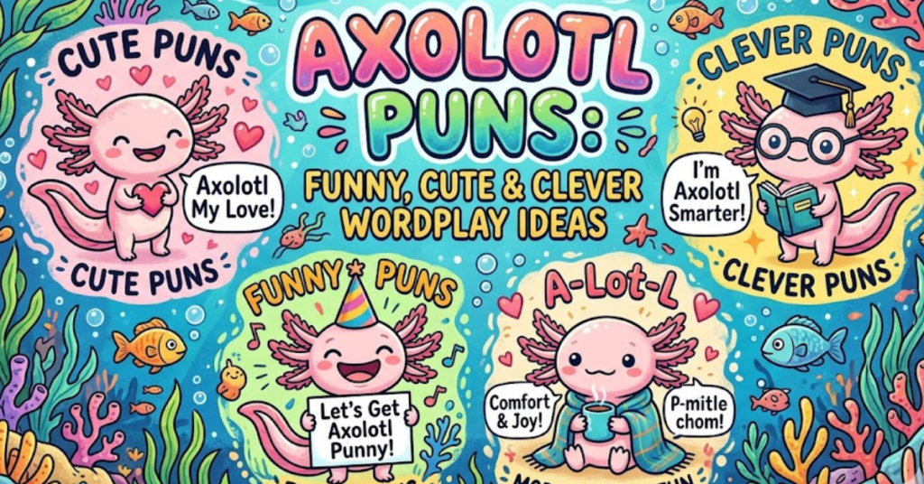 Axolotl Puns: Funny, Cute & Clever Wordplay Ideas