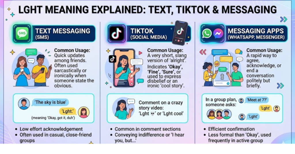 Lght Meaning Explained: Text, TikTok & Messaging