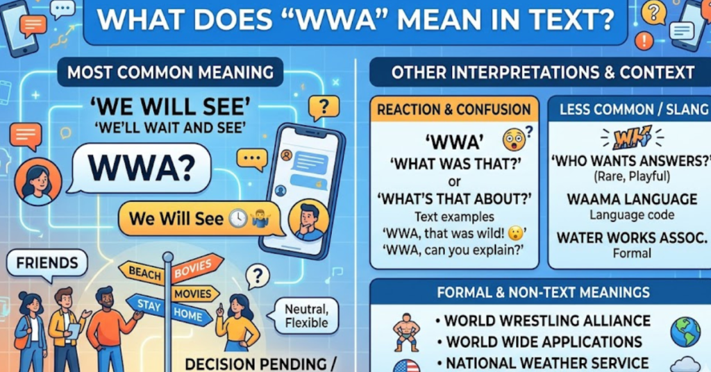 what does wwa mean in text