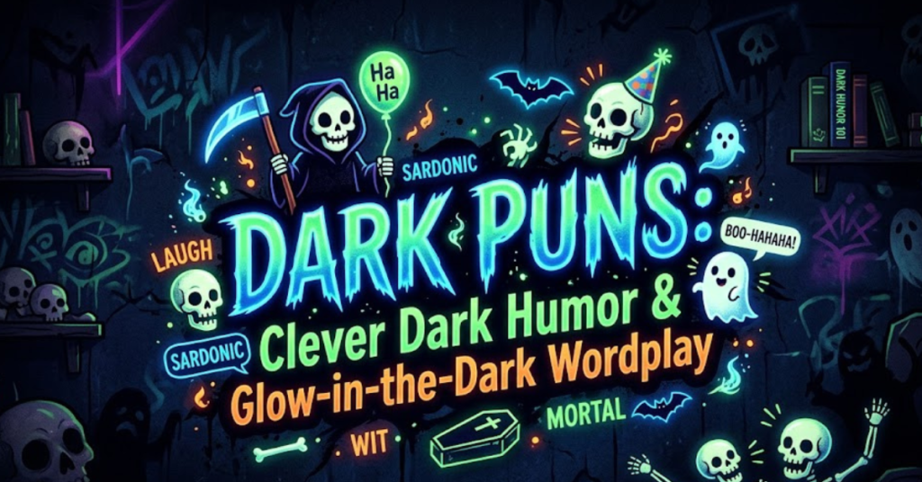 Dark Puns: Clever Dark Humor & Glow-in-the-Dark Wordplay