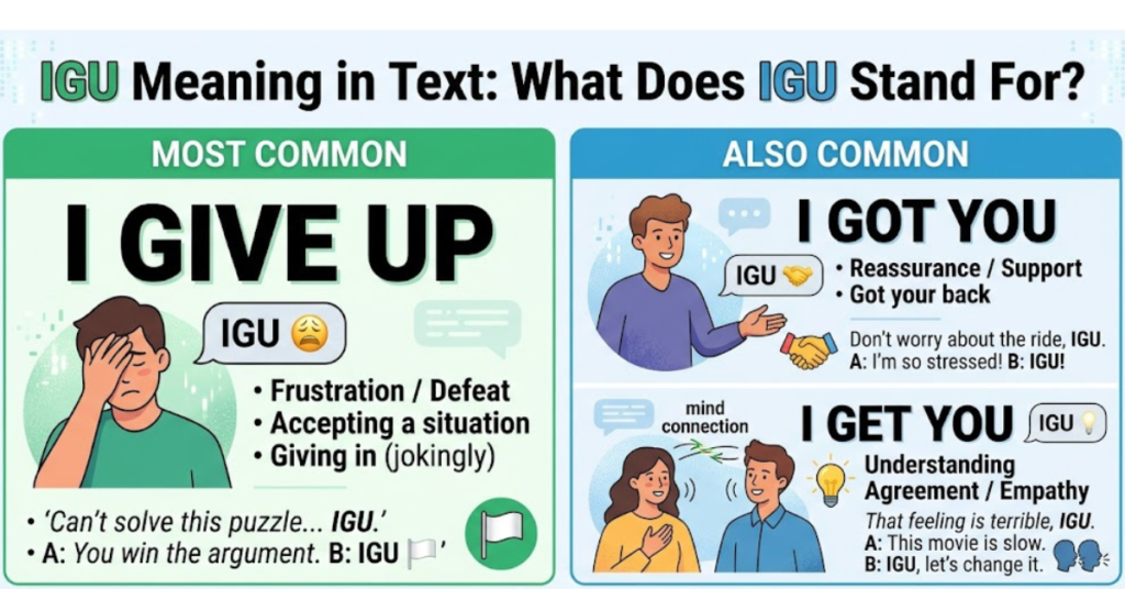 IGU Meaning in Text: What Does IGU Stand For?