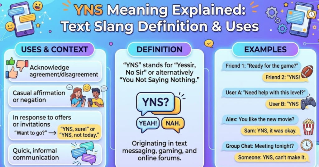 YNS Meaning Explained: Text Slang Definition & Uses