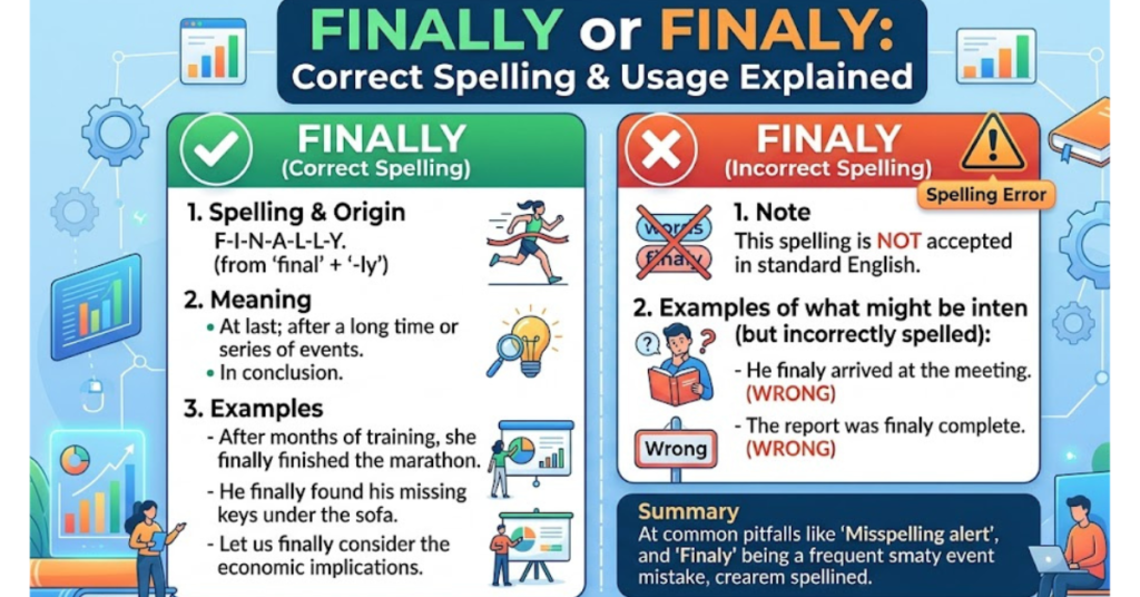 Finally or Finaly: Correct Spelling & Usage Explained