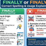Finally or Finaly: Correct Spelling & Usage Explained