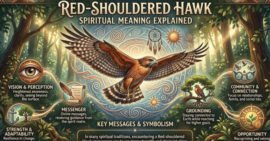 Red Shouldered Hawk Spiritual Meaning Explained