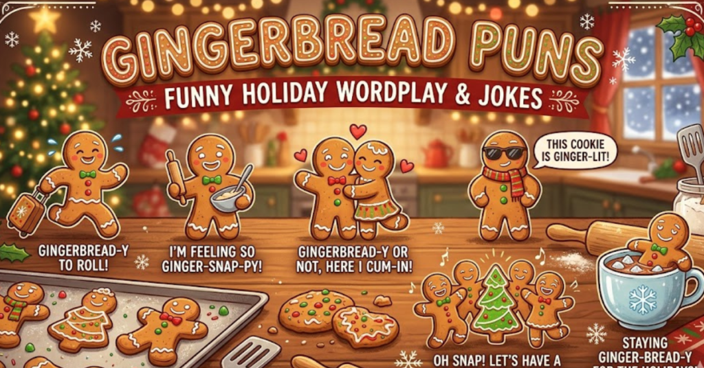 Gingerbread Puns: Funny Holiday Wordplay & Jokes