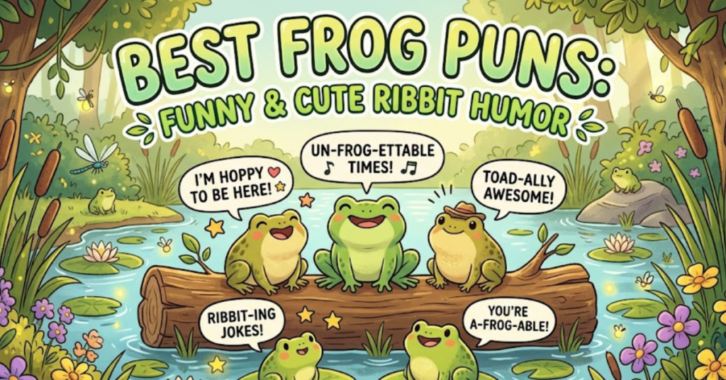 Best Frog Puns: Funny & Cute Ribbit Humor
