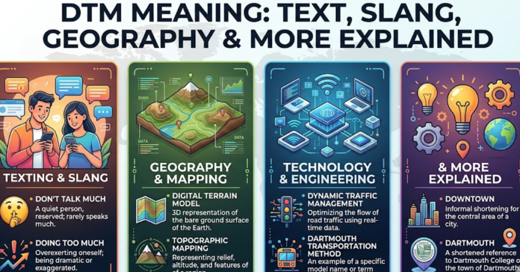 DTM Meaning: Text, Slang, Geography & More Explained