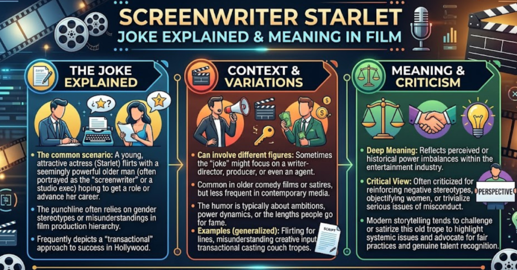 Screenwriter Starlet Joke Explained & Meaning in Film