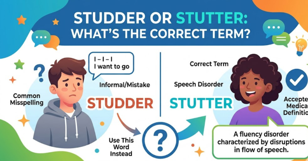 Studder or Stutter What’s the Correct Term