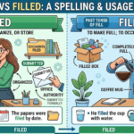 Filed vs Filled: Meaning, Difference & Examples