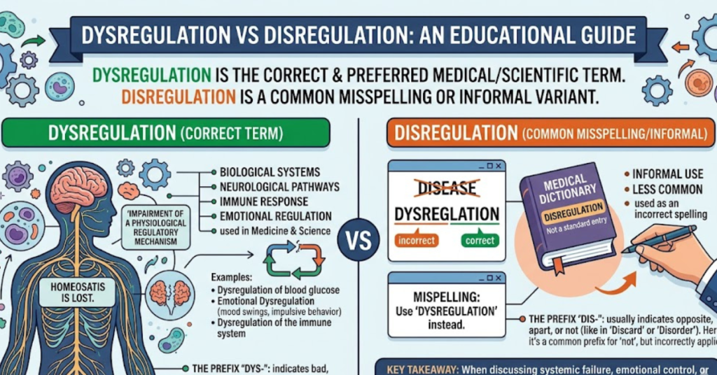 Dysregulation vs Disregulation: Key Differences Explained
