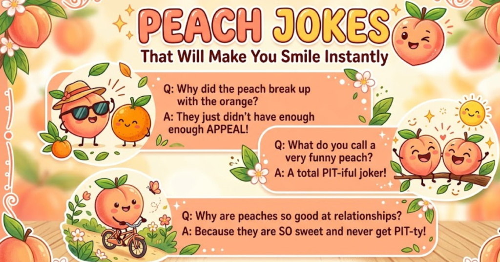 Peach Jokes That Will Make You Smile Instantly