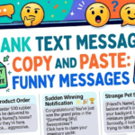 Prank Text Messages Copy and Paste: Funny Messages