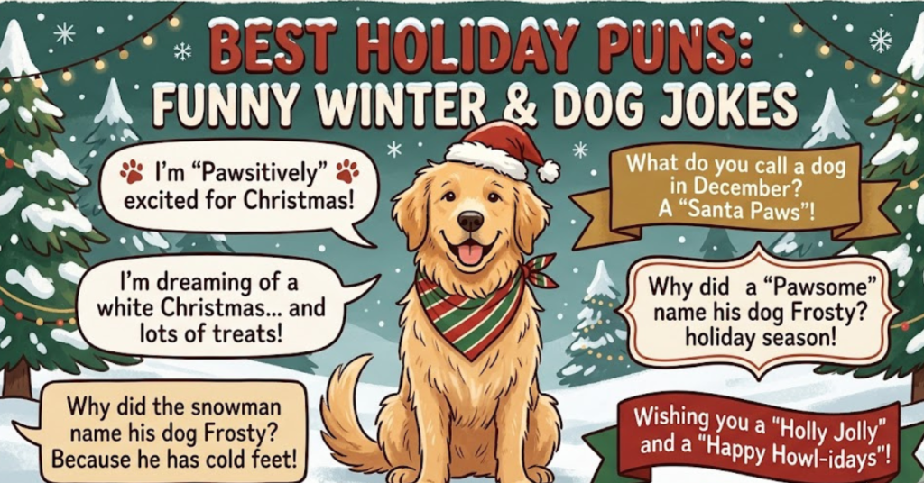 Best Holiday Puns: Funny Winter & Dog Jokes