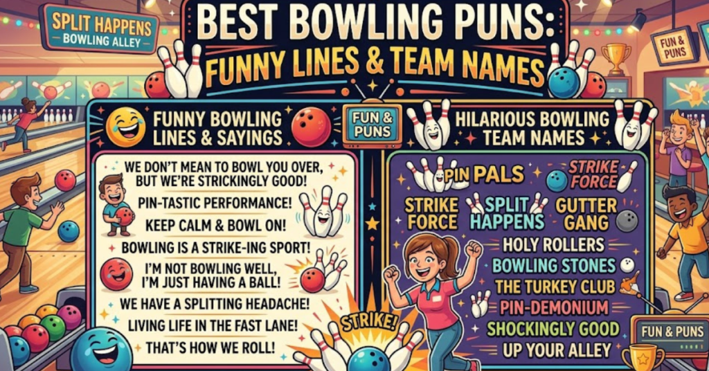 Best Bowling Puns: Funny Lines & Team Names